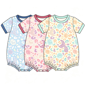 Pigiami per Neonati <span class=keywords><strong>in</strong></span> Bambù con Varie Stampe, Marca Famosa, Personalizzabili, Morbidi con Cerniera per Bambini e Bambine, Vendita all'Ingrosso - Product Image 1