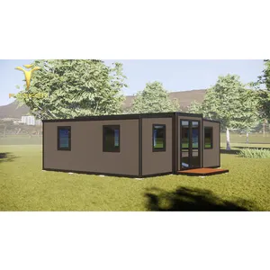 Luxury Shining Container Importer Prefab Moneybox House 20ft Expandable Modular Homes