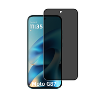 Protection d'écran en verre trempé anti-espionnage 9H 2.5D à couverture intégrale pour Motorola Moto G96 G86 G87, fabriquée par l'usine OEM