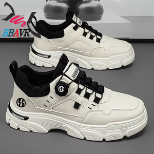 Chaussures de travail à lacets pour hommes, style décontracté et polyvalent, respirantes, à plateforme, pour l'automne 2025 - Product Image 3