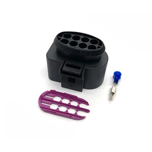 8 Pin <b>Tail</b> Light Connector For Volkswagen Audi Cars Black Plastic Male Female <b>Plug</b> IP20 - Product Image 3