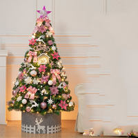FYC 120CM Sapin de Noël Artificiel Écologique Décoration de Bureau à Domicile Kit de Matériaux DIY Petit Ensemble de Décoration