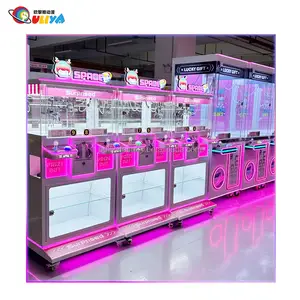 Fabbrica di OULIYA Mini artiglio macchina giocattoli rosa vendita calda data artiglio macchina con bel prezzo per la vendita per il parco divertimenti