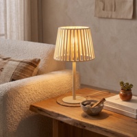 Lampe de table en corde tressée décorative moderne, lampe de bureau nordique pour la maison, lampe de table multicolores pour chambre à coucher, salon