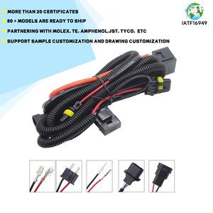 Автомобильный 9006 светоизлучающий диодный жгут проводов с DRL противотуманным реле предохранителя Комплект для сборки изолированного кабеля - Product Image 4