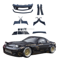 Kit de Carrocería Estilo Rocket para Mazda RX7, Parachoques Delantero, Faldones Laterales, Guardabarros, Difusor Trasero, Alerón
