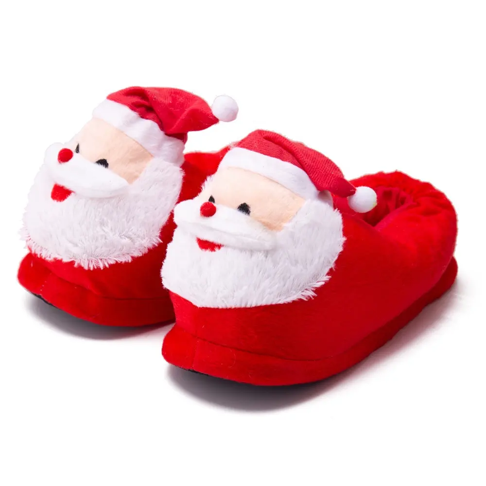 New Santa Claus Slippers Indoor Cotton Shoes Plush Toys Special Christmas Gift For People
