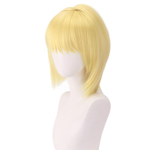 Peluca de Cosplay de Kurapika de <span class=keywords><strong>HUNTERxHUNTER</strong></span>, Color Dorado, 35 cm, para Hombre, Ainizi - Product Image 4