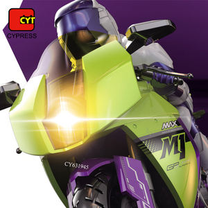 Nouveaux jouets de moto cascadeurs rotatifs télécommandés 2.4G à venir avec lumière <span class=keywords><strong>et</strong></span> son pour les enfants - Product Image 4