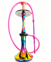Chicha en aluminium sur mesure populaire avec éclairage LED, design durable, style moderne et luxueux, plusieurs couleurs, logo personnalisé
