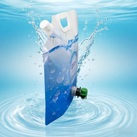 Pochette à bec transparente personnalisée 5L 10L sans BPA sac pliable en plastique de qualité alimentaire pour le stockage de l'eau potable