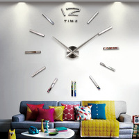 Jam Dinding Jam Kuarsa Reloj De Pared Desain Modern Jam Dekoratif Besar Stiker Akrilik Eropa Ruang Tamu Jam Klok