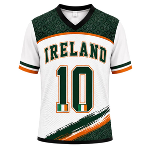 Maglia Sportiva dell'Etiopia # 10 – Maglietta da calcio verde con motivo etnico tradizionale e stemma - Product Image 1