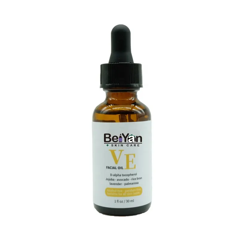 OEM 30Ml Vitamin E Serum Potensi Tinggi Perawatan Kulit Whitening Anti-penuaan Halus Garis Firming Private Label Tubuh Wajah Serum