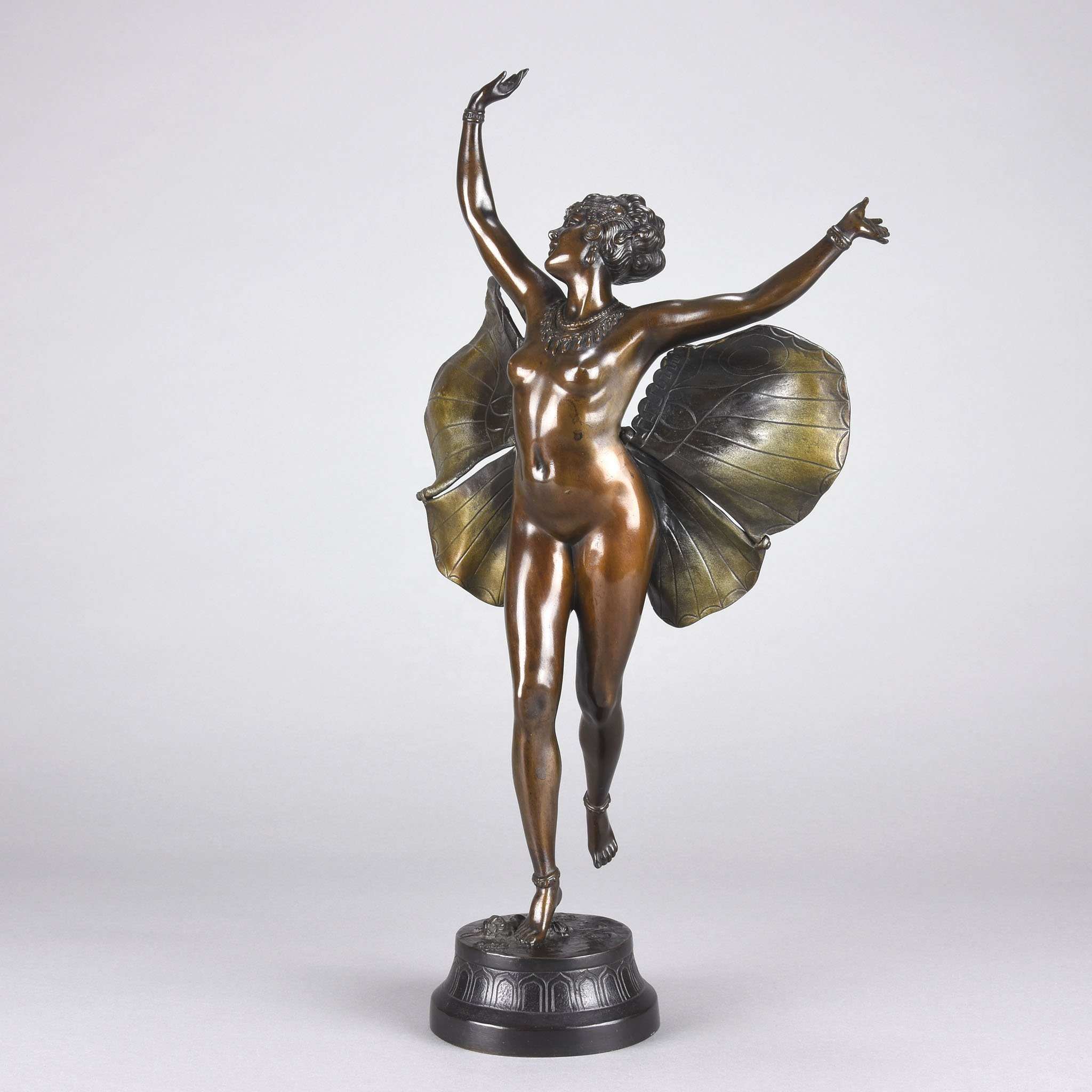 Estatua decorativa para el hogar, estatua de Hada, mariposa, bailarina, de bronce, tamaño real, a la venta