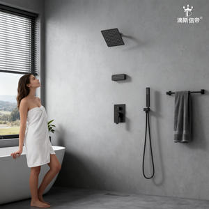 Juego de Ducha Multifuncional Simple de Acero Inoxidable, Cuerpo de Válvula de Agua Fría y Caliente con Grifo de Ducha Oculto para Uso en Apartamentos - Product Image 4