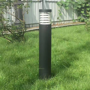 Lampu taman lanskap led jalur jalan setapak hitam bulat antik luar ruangan lampu rumput 10w E27 - Product Image 3