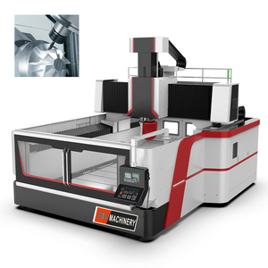 Centre d'usinage CNC à <span class=keywords><strong>portique</strong></span> à double tête oscillante 5 axes pour machines de travail des métaux robustes - Product Image 3