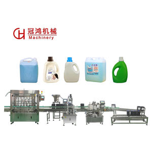 नया रासायनिक तरल ब्लीच सफाई एजेंट स्वचालित भरने वाली कैपिंग लेबलिंग उत्पादन लाइन 5 सिर स्टेनलेस स्टील प्लास्टिक - Product Image 1