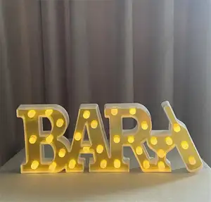 Pub Bar Sign Light Battery Operated Illuminated Marquee Bar Sign