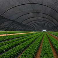 Filet d'ombrage agricole noir pour la protection des cultures en serre, l'ombrage des pépinières et la culture en jardin, 4 m x 5 m