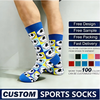 Chaussettes mi-mollet personnalisables, best-seller, grande taille, absorbantes, respirantes, anti-odeurs, douces, tendance, style original, chaussettes pour couple