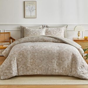 7 Miếng Nữ Hoàng Mềm Trọng Lượng Nhẹ Sợi Nhuộm Sợi Nhỏ <span class=keywords><strong>Comforter</strong></span> Set Hoa Lá Mô Hình Giường <span class=keywords><strong>Comforter</strong></span> Cho Tất Cả Các Mùa - Product Image 1