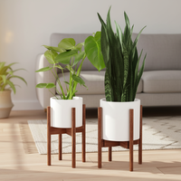 Houselin D'intérieur Moderne Maison Fleur Plante Support En Bois Massif Plantes Pot