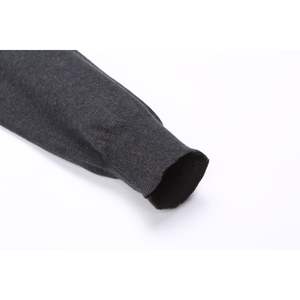 Pull à col rond pour homme, coupe classique, manches longues, tricot en laine mérinos, texture douce et légère, fin pour l'automne - Product Image 3