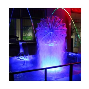 Grande pierre ornementale boule lumineuse fontaine d'eau fontaine d'eau en forme de pissenlit buse fontaine d'eau de jardin - Product Image 1