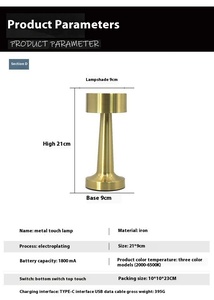 SENYA-<span class=keywords><strong>PRO</strong></span> minimaliste LED lampe de bureau interrupteur tactile chevet veilleuse Rechargeable USB dôme pour Restaurant hôtel <span class=keywords><strong>Table</strong></span> rechargeable - Product Image 5