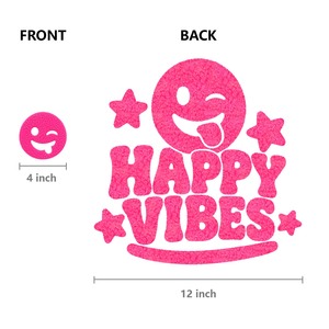 แพทช์ปักลายหน้ายิ้มฮาโลวีน สีแดงนีออน ตัดด้วยเลเซอร์ รีดติดเสื้อผ้าสำหรับชุดคอสตูม โดย <span class=keywords><strong>EYD</strong></span> - Product Image 1