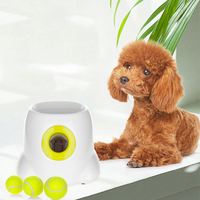 Lanceur de balles de tennis électrique interactif pour chiens, machine automatique de lancer de balles pour petits animaux, jouet d'entraînement intellectuel moderne en plastique