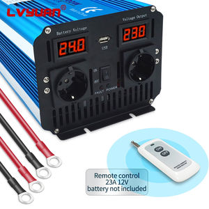 Convertisseur de tension d'alimentation à onde sinusoïdale pure <span class=keywords><strong>24V</strong></span> 48V 220V 4000W 8000W de pointe, fourni par l'usine, avec <span class=keywords><strong>prise</strong></span> EU - Product Image 3