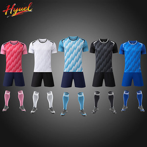 Maillot de football pour adultes 26-27, anti-transpiration, séchage rapide, personnalisable avec le nom de l'équipe, idéal pour l'été/l'automne - Product Image 1