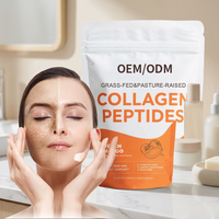 Bubuk Peptida Kolagen Sapi Terhidrolisis Produk Kecantikan Anti-Kerut Hidrasi Kulit Dukungan Otot Untuk Dewasa Premium OEM