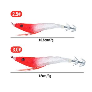 SNEDA realista que brilla en la oscuridad 2,5 #/3,0 # Señuelos de Pesca cebo suave agua salada pulpo calamar Jigging pesca nocturna <span class=keywords><strong>Egi</strong></span>/camarones - Product Image 6