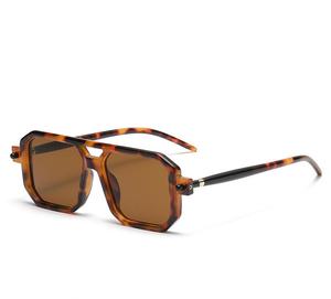 Chanceux 2025 Vintage Double pont cadre lunettes Transparent carré couleur bonbon lunettes de soleil ombre à paupières pour femmes hommes - Product Image 4