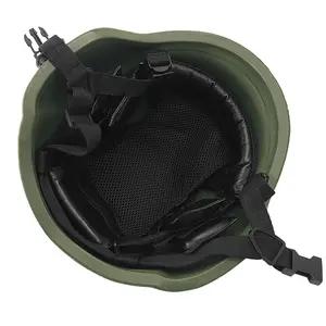 خوذة تكتيكية عالية الجودة IIIA PE M88 مصنوعة من UHMWPE أو Aramid لحماية الرأس باللون الأخضر الزيتوني / الأسود / بني الفهد