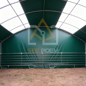 Nhỏ Alpaca ngựa lừa chăn nuôi Lều gió & tuyết phòng chống ngoài trời vải xây dựng cấu trúc động vật chăn nuôi nơi trú ẩn - Product Image 5