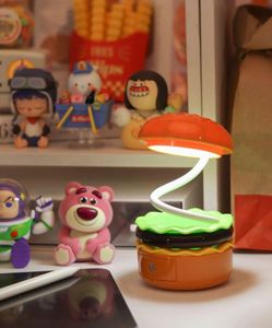 Lampe de bureau multifonctionnelle en forme de hamburger |   Lampe LED, taille-crayon, rangement |   Mignon et pratique pour les enfants et les adultes - Product Image 6