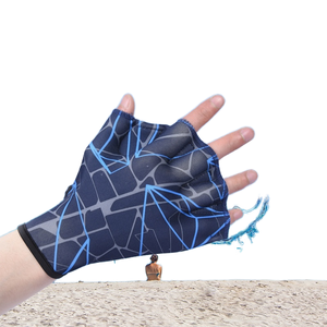 Pieds de canard demi-doigts d'été Gants de plongée en apnée Gants de natation pour hommes et femmes Fournitures d'eau de taille paume - Product Image 1