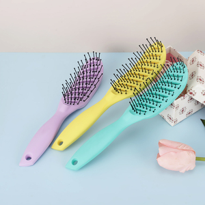Ventes chaudes Peigne démêlant en plastique Brosse à cheveux de <span class=keywords><strong>massage</strong></span> pour les nœuds des cheveux - Product Image 4