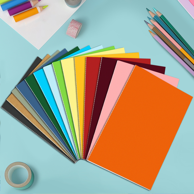 24 Pack A5 Colorful Soft Cover Blank Notebook 30 Unlined Sheets Kids Drawing Journals