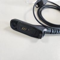 Headset Walkie-talkie Kompatibel Tanpa Peredam Kebisingan dan Tahan Air dengan Pengait Telinga dan Tabung Udara untuk XIR P8200 P888 P8268 dan P8668 328D