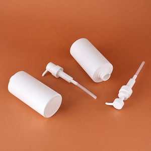 พร้อมจัดส่งขวดพลาสติกสำหรับแชมพูและเจลอาบน้ำ สีขาว HDPE <span class=keywords><strong>500</strong></span> มล. ขวดทรงแบนพร้อมหัวปั๊มโลชั่น มีตัวอย่างฟรี - Product Image 5