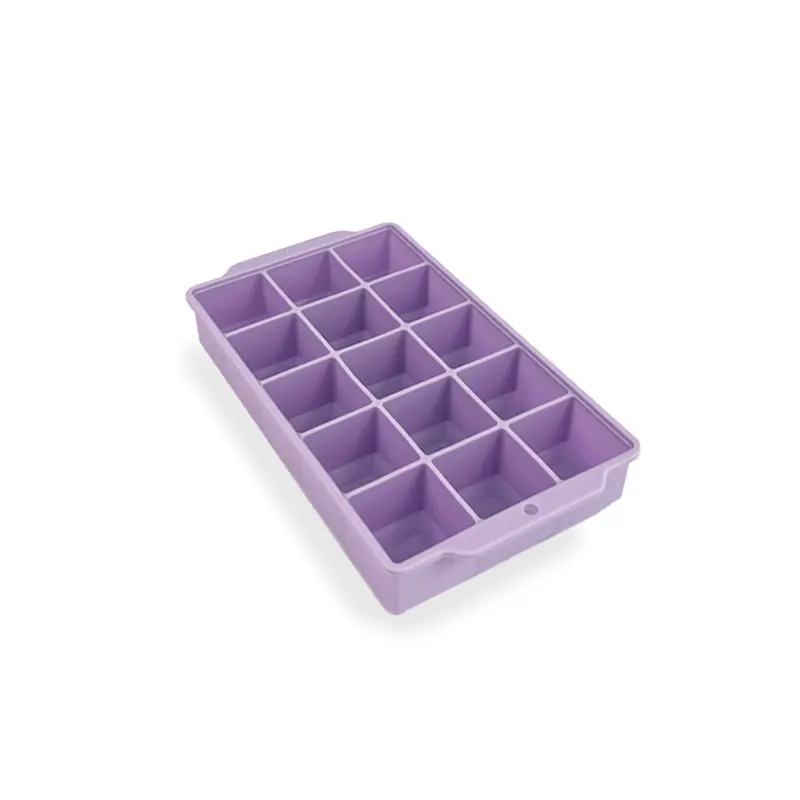 Molde de silicone para cubos de gelo caseiros, bandeja grande de silicone para cubos de gelo, 6 cubos de silicone de qualidade alimentar