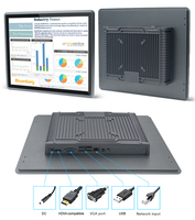 Computadora Industrial de 15 Pulgadas con Pantalla Táctil, Sin Ventilador, Resistente al Agua IP65, Panel Frontal Integrado, PC Todo en Uno, Compatible con Windows/Android/Linux