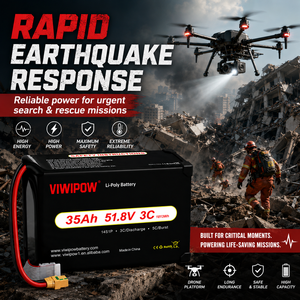 Batterie lithium-ion semi-solide VIWIPOW 35000mAh 14S la plus vendue pour drone de levage lourd EVTOL - Product Image 2