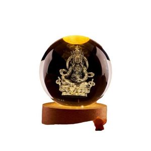 Luminous Tai Chi Bagua Crystal Ball Night <b>Light</b> Ornament for Home Office Desktop Decoration Carving Internal Design Gift Idea - Product Image 5